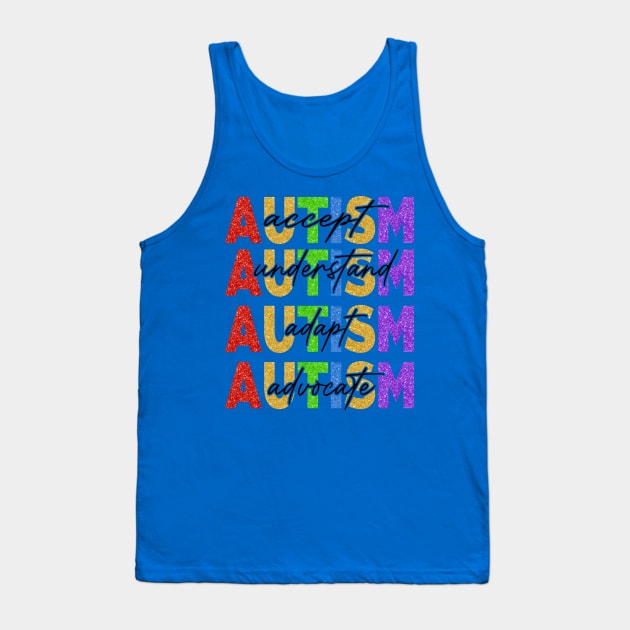 Autism Awareness, Autism Accept Understand Love, Autism Puzzle, Autism Mom, Special Education Tank Top by CrosbyD